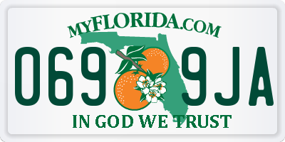 FL license plate 0699JA