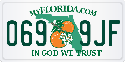 FL license plate 0699JF