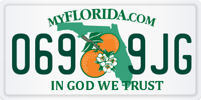 FL license plate 0699JG
