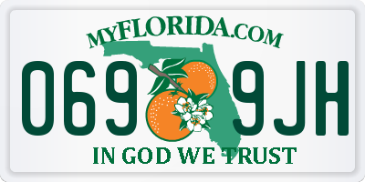 FL license plate 0699JH