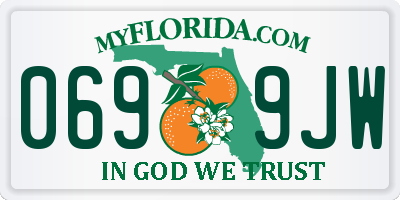 FL license plate 0699JW