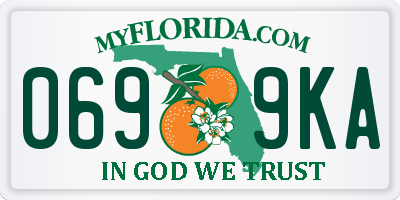 FL license plate 0699KA