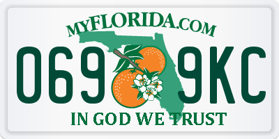 FL license plate 0699KC