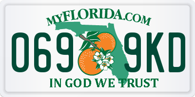 FL license plate 0699KD