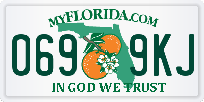 FL license plate 0699KJ