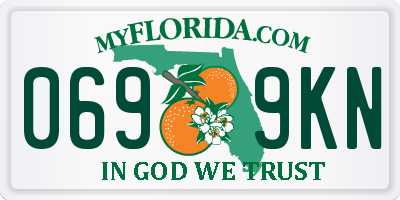 FL license plate 0699KN