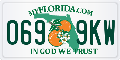 FL license plate 0699KW