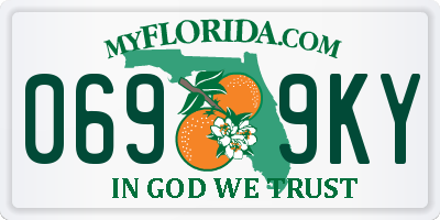 FL license plate 0699KY
