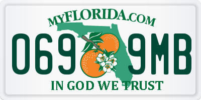 FL license plate 0699MB