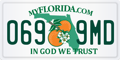 FL license plate 0699MD