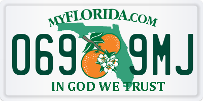 FL license plate 0699MJ