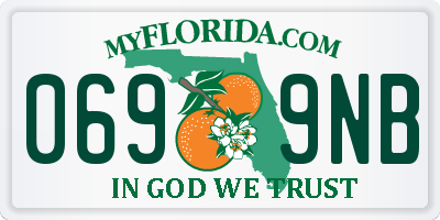FL license plate 0699NB