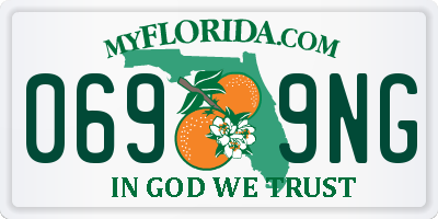 FL license plate 0699NG