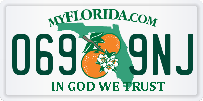 FL license plate 0699NJ