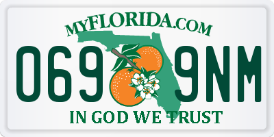 FL license plate 0699NM