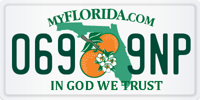 FL license plate 0699NP