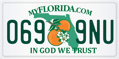 FL license plate 0699NU