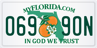FL license plate 0699ON