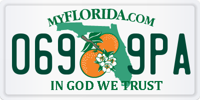 FL license plate 0699PA