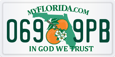 FL license plate 0699PB