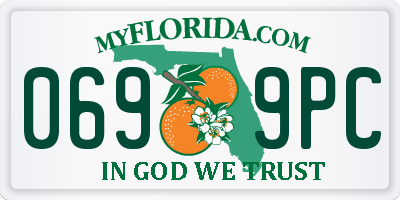 FL license plate 0699PC