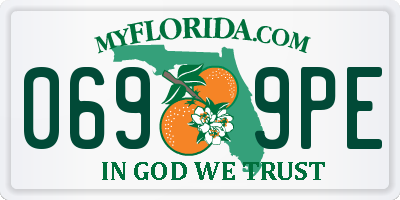 FL license plate 0699PE