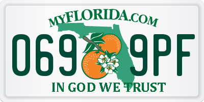 FL license plate 0699PF