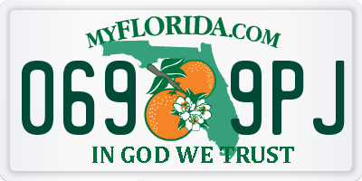 FL license plate 0699PJ