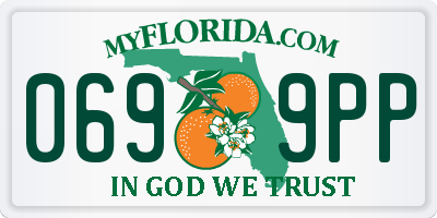 FL license plate 0699PP