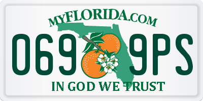 FL license plate 0699PS