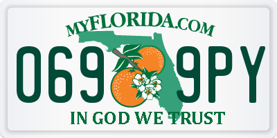 FL license plate 0699PY