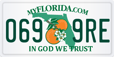 FL license plate 0699RE
