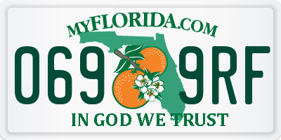 FL license plate 0699RF
