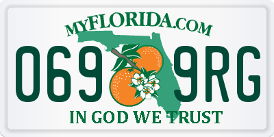 FL license plate 0699RG