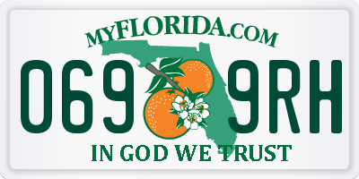FL license plate 0699RH