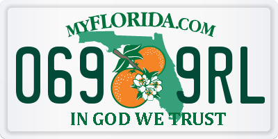 FL license plate 0699RL