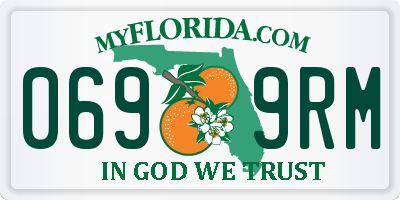 FL license plate 0699RM