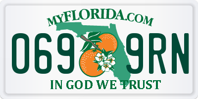 FL license plate 0699RN