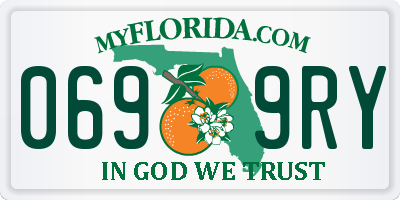 FL license plate 0699RY