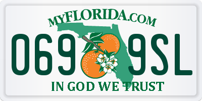 FL license plate 0699SL