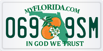 FL license plate 0699SM