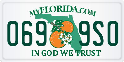 FL license plate 0699SO