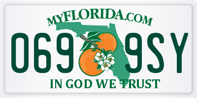 FL license plate 0699SY
