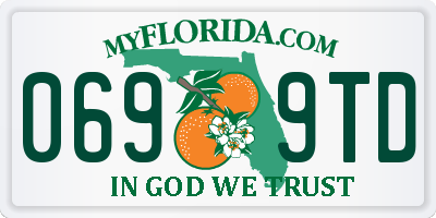 FL license plate 0699TD