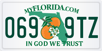 FL license plate 0699TZ