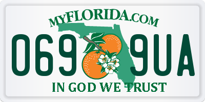 FL license plate 0699UA