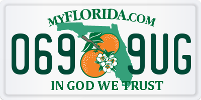 FL license plate 0699UG