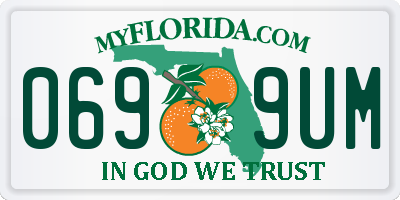FL license plate 0699UM