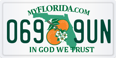 FL license plate 0699UN