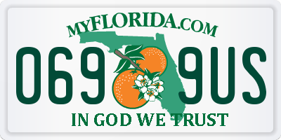 FL license plate 0699US